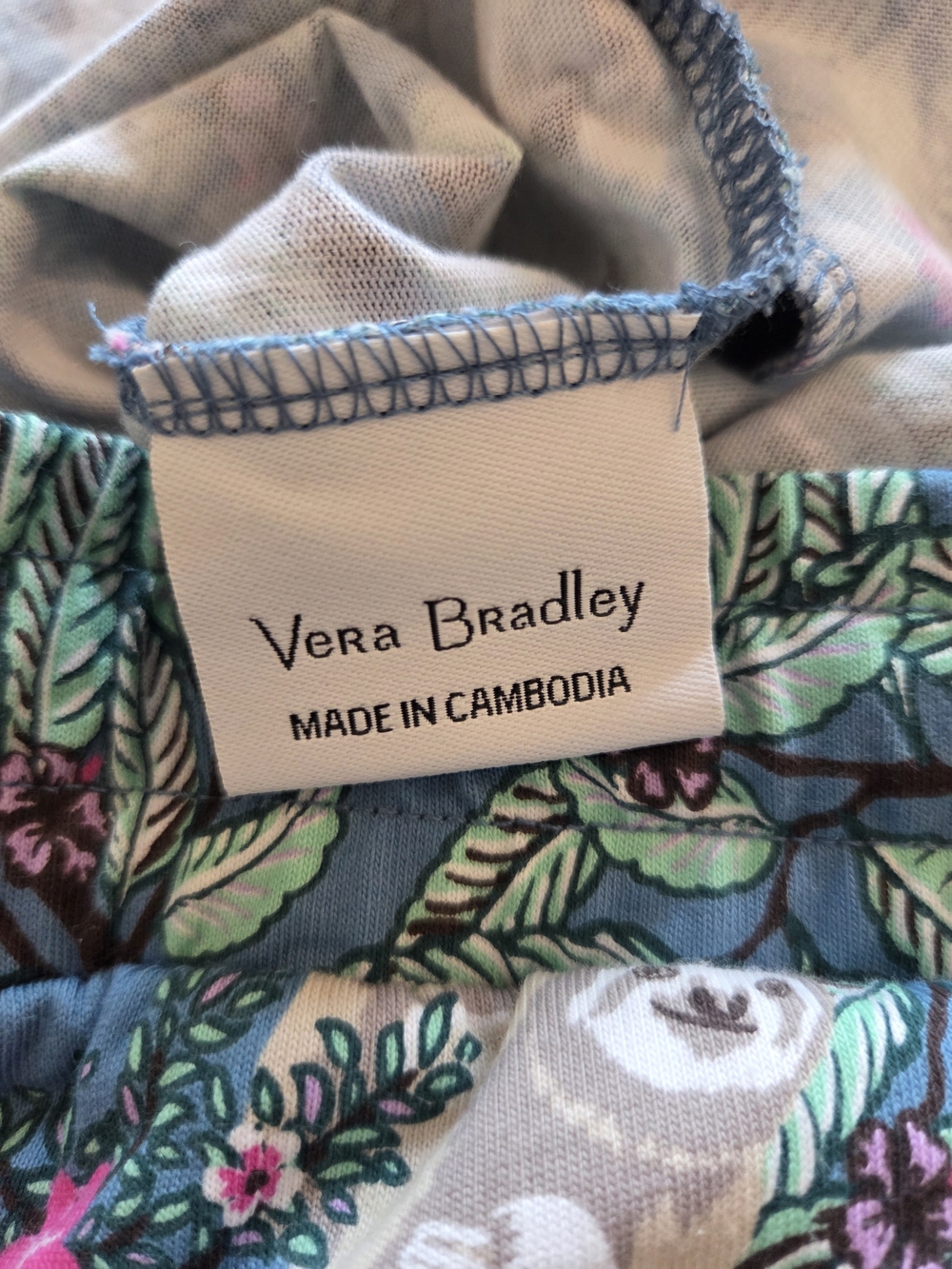 New Vera Bradley Sloth Pajama Pants NWT + Free NWT Altar'd State Pink Cami XXL - Picture 8 of 13